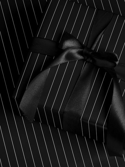 Pinstripe Wrapping Paper Wedding Gift Wrap Roll Wrapping Paper Print Gift for Boyfriend Birthday Father Day Gift Dad Son Elegant Gift Wrap