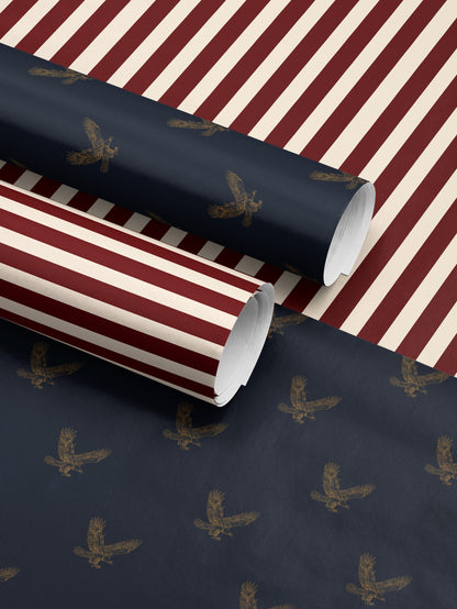 Bald Eagle Wrapping Paper Pattern American Gift Wrap Paper Memorial Day Gift Wrap Roll Decorative Paper Wrapping Supplies Bird Lover Gift