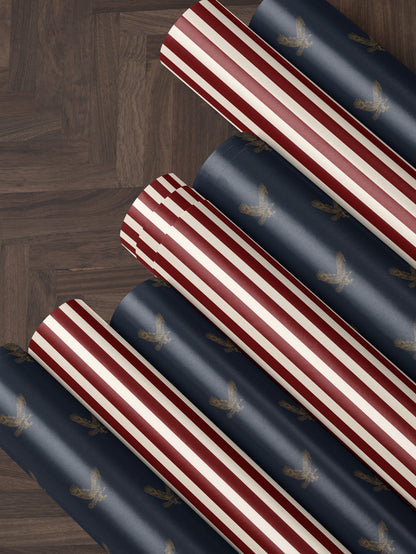 Bald Eagle Wrapping Paper Pattern American Gift Wrap Paper Memorial Day Gift Wrap Roll Decorative Paper Wrapping Supplies Bird Lover Gift