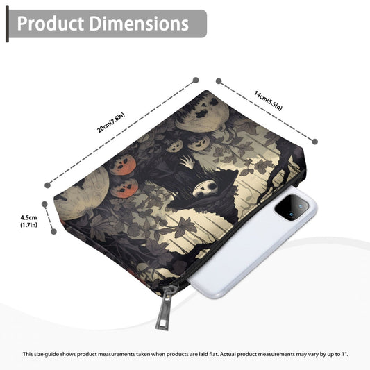 Scoopy Halloween Handbag, Dark Witchy Purse, Dark Cottagecore Bag, Organized Goblincore Bag for Witches, Vegan Leather Mushroom Handbag