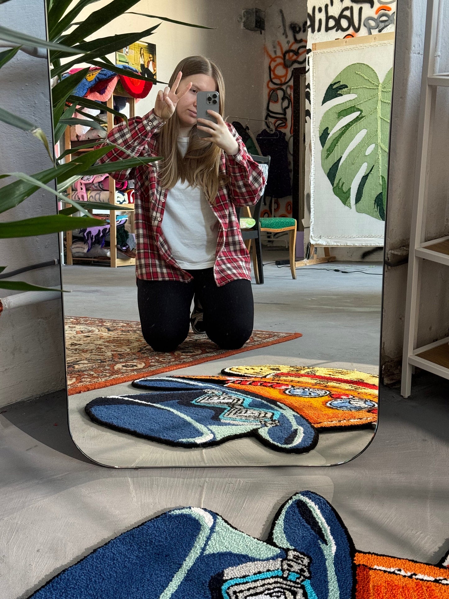 Anime Tufted Rug, Popular Cartoon Characters, Floor Art, Living room rug