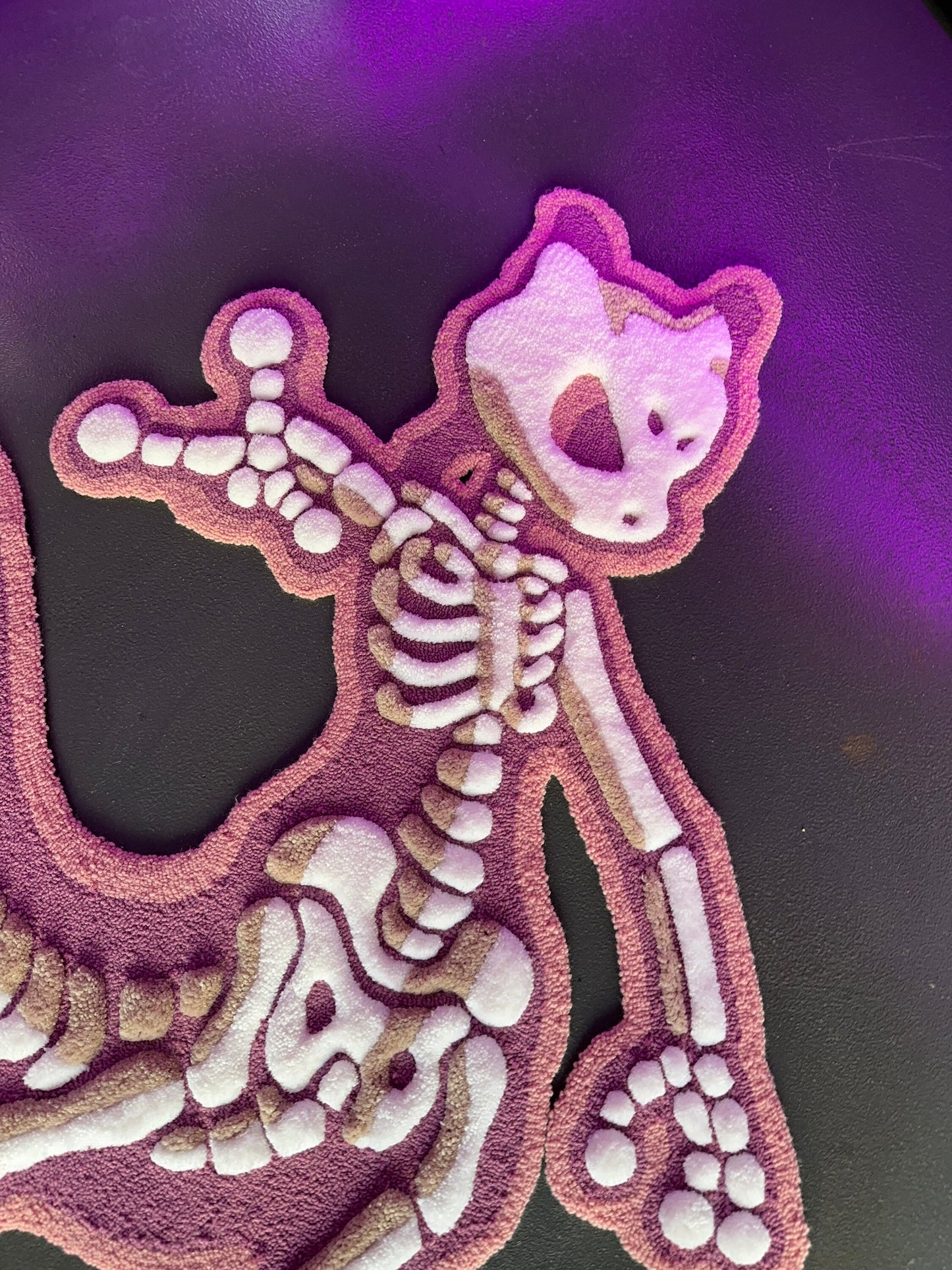 3D Skeleton Rug – Tufted Rug Inspired by Iconic Character – Anime Gamer Cartoon Gift – Handmade Pop Culture Carpet