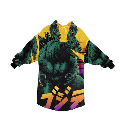 Kids hooded blanket hoodie Godzilla Kaiju Gojira