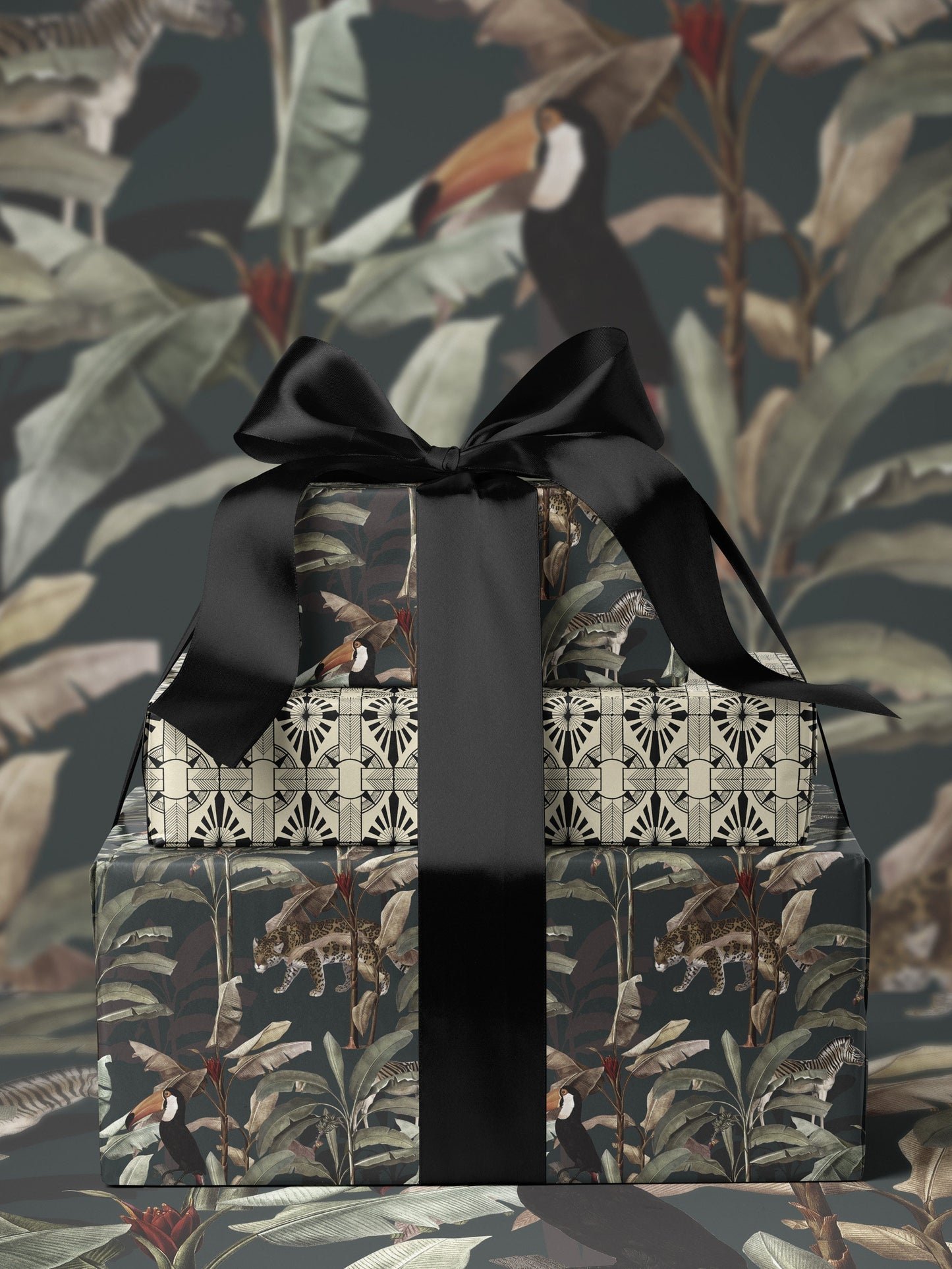 Jungle Wrapping Paper Animal Gift Wrap Safari Birthday Party Decoration Animal Birthday Party Summer Party Wrapping Paper Kid Gift Wrap Boy