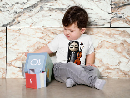 Toddler Wednesday Addams Playing Cello T-Shirt