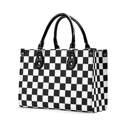 Checkered Purse. Trendy Handbag, Waterproof PU Leather Handbag, Top Handle Vegan Leather, High-quality Crossbody Bag, Shoulder bag