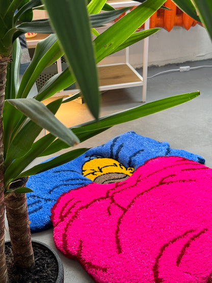 Tufted 3D Cartoon Rug, Fluffy Custom Rug, Living Room Decor Rug, Wall Decor rug, Gift for Father's Day, Best friend gift, Christmas gift