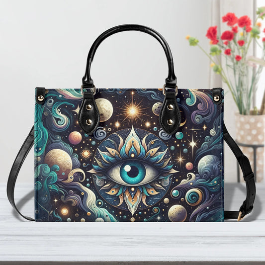 Third Eye Mystical Handbag. Trendy Handbag, Waterproof PU Leather Handbag, Top Handle Vegan Leather, Crossbody, Shoulder bag