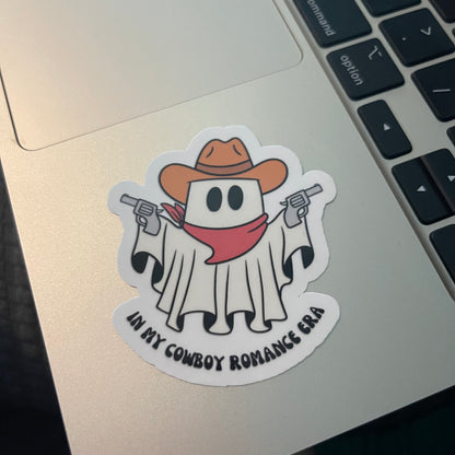 Ghost In My Cowboy era sticker, book stickers, kindle, laptop, bookstagram, spicy romance, bookish sticker, western, boo, decal
