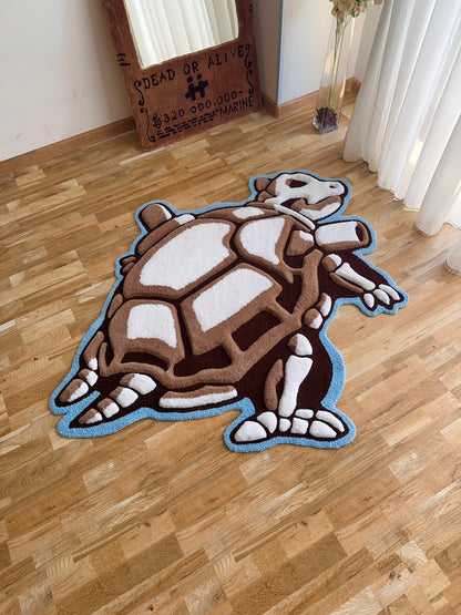 Skeleton tufted rug,3d skull rug, handmade tufted custom rug, living room decor rug, bedroom carpet, area carpet