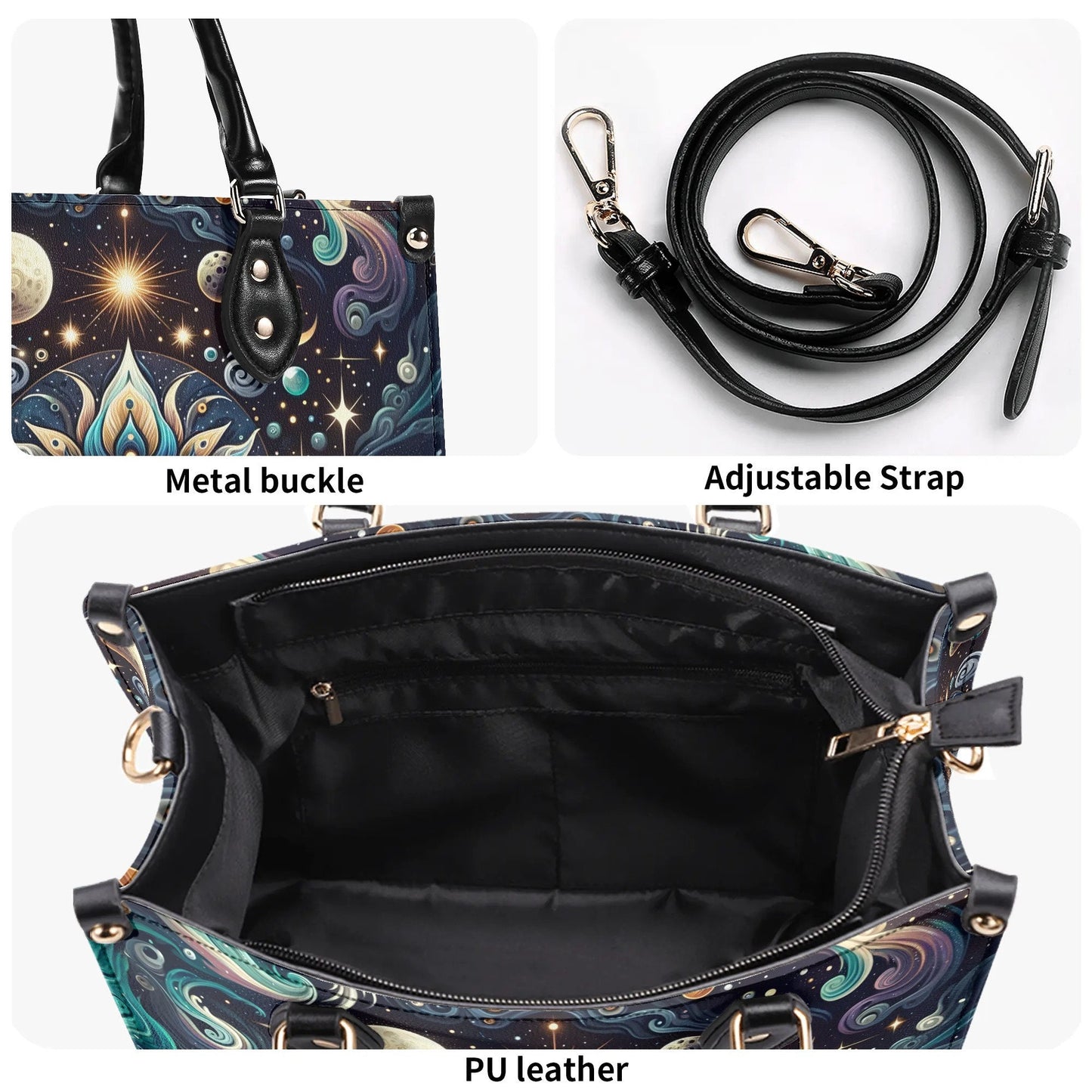 Third Eye Mystical Handbag. Trendy Handbag, Waterproof PU Leather Handbag, Top Handle Vegan Leather, Crossbody, Shoulder bag