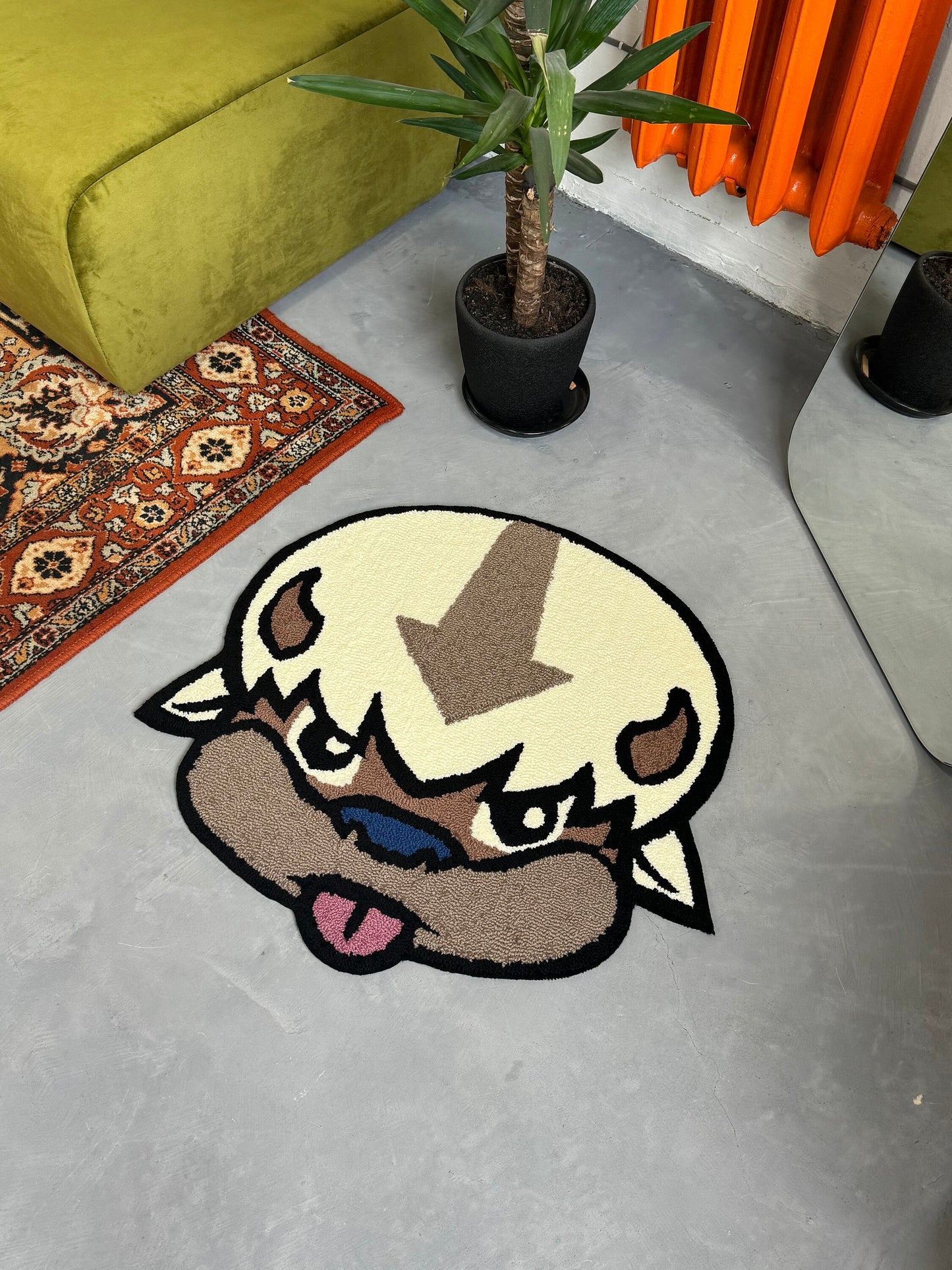 Tufted Character Anime, Non-slip rug, Living room floor mat, Teenage Room Bedroom  Decor,  Cartoon Lover Gift, Fluffy Rug, Handmade Rug