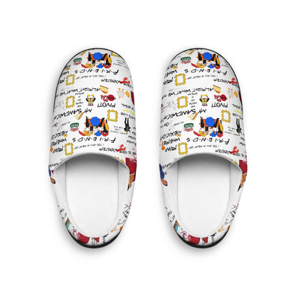 Friends TV Show Women's Slippers, Friends TV Series, Friends TV Gift For Her, Friends Series Gift