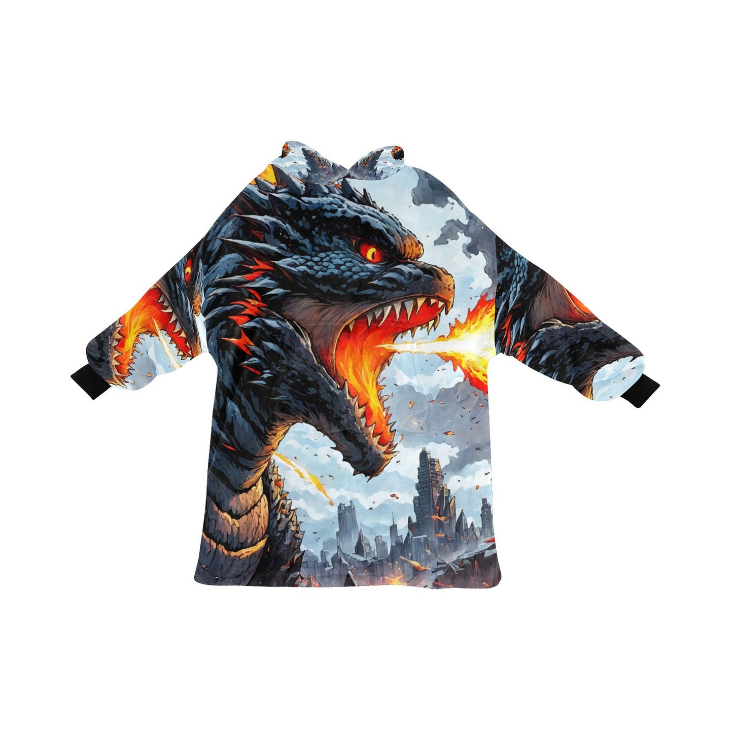 Kids Blanket Hoodie Godzilla Gojira Kaiju Comics Art