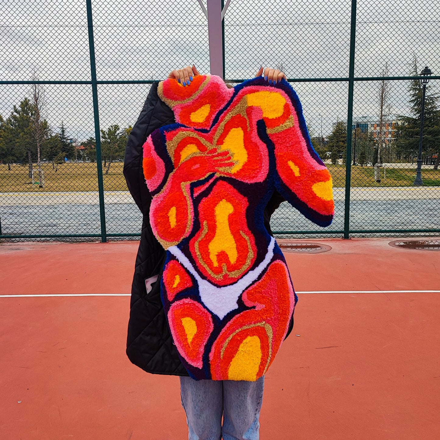 Women Body Rug,Female Rug,Modern Rug,Tufted Rug,Cool Rugs,Unique Rugs,Handmade Rug,Custom Rug,Handmade Gift,Area Rug,Home Decor,Colorful Rug