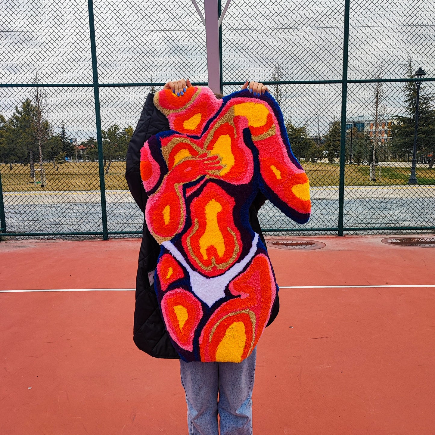 Women Body Rug,Female Rug,Modern Rug,Tufted Rug,Cool Rugs,Unique Rugs,Handmade Rug,Custom Rug,Handmade Gift,Area Rug,Home Decor,Colorful Rug