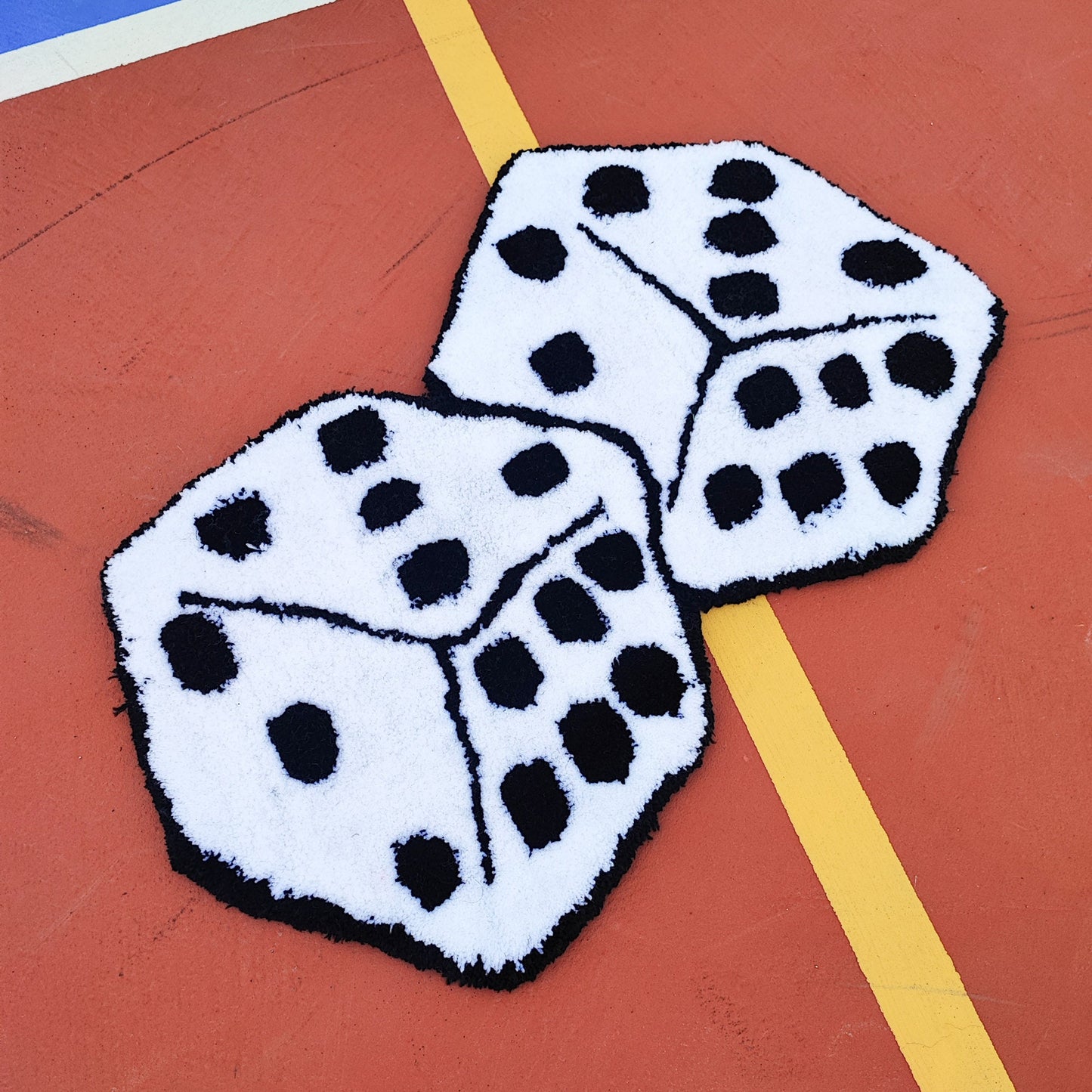 Dice Rug,Tufted Rug,Cool Rugs,Game Rug,Handmade Rug,Popular Rug,Play Rug,Custom Rug,Play Room Decor,Handmade Gift,Unique Rugs,Area Rug