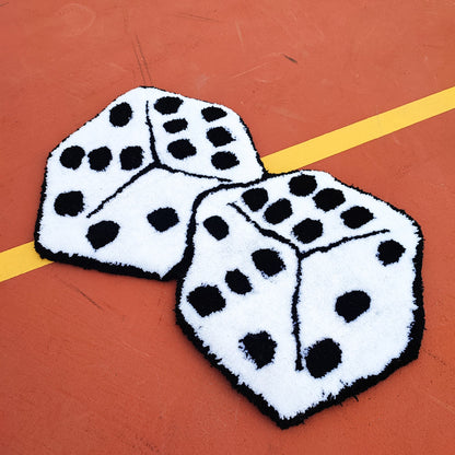 Dice Rug,Tufted Rug,Cool Rugs,Game Rug,Handmade Rug,Popular Rug,Play Rug,Custom Rug,Play Room Decor,Handmade Gift,Unique Rugs,Area Rug