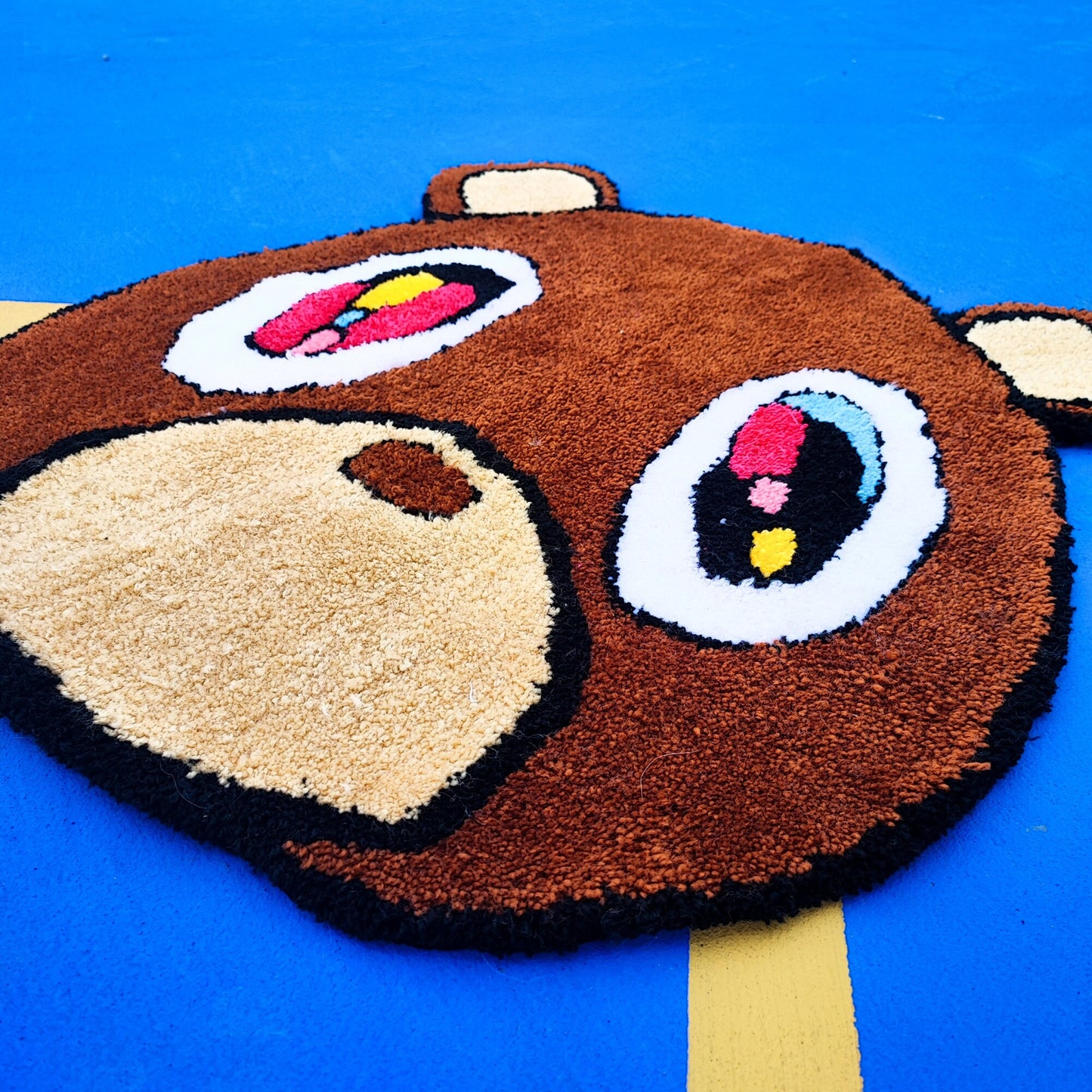 Kanye West Rug, Tufted Rug,Bear Rug,Animal Rug,Funny Rug,Nonslip  Rug,Modern Rug,Popular Rug,Hiphop, Rapper, Gift, Music Rug, Area Rug
