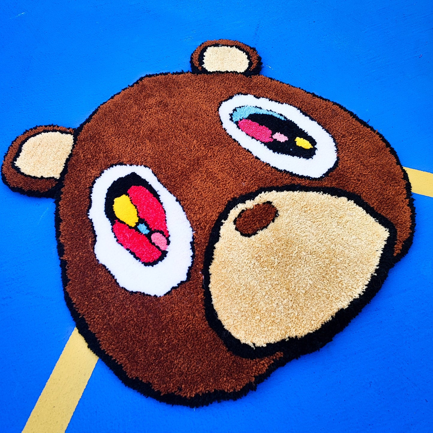 Kanye West Rug, Tufted Rug,Bear Rug,Animal Rug,Funny Rug,Nonslip  Rug,Modern Rug,Popular Rug,Hiphop, Rapper, Gift, Music Rug, Area Rug