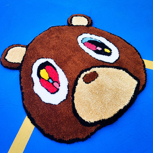 Kanye West Rug, Tufted Rug,Bear Rug,Animal Rug,Funny Rug,Nonslip  Rug,Modern Rug,Popular Rug,Hiphop, Rapper, Gift, Music Rug, Area Rug