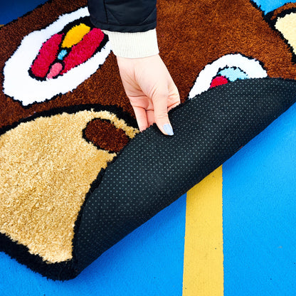 Kanye West Rug, Tufted Rug,Bear Rug,Animal Rug,Funny Rug,Nonslip  Rug,Modern Rug,Popular Rug,Hiphop, Rapper, Gift, Music Rug, Area Rug