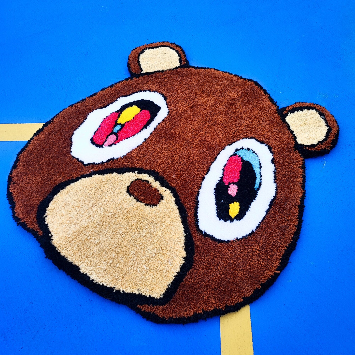 Kanye West Rug, Tufted Rug,Bear Rug,Animal Rug,Funny Rug,Nonslip  Rug,Modern Rug,Popular Rug,Hiphop, Rapper, Gift, Music Rug, Area Rug