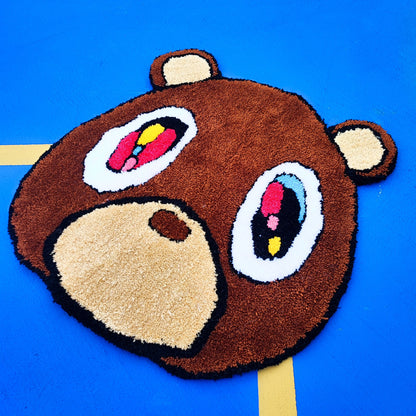 Kanye West Rug, Tufted Rug,Bear Rug,Animal Rug,Funny Rug,Nonslip  Rug,Modern Rug,Popular Rug,Hiphop, Rapper, Gift, Music Rug, Area Rug