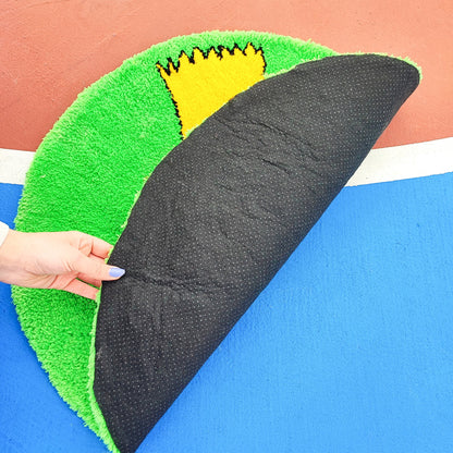 Simpsons Tufted Rug,Cartoon Character Rug,Tufted Rug,Tufting Fluffy,Custom Rug,Bart S.Tufted Rug, Funny Rug,Handmade Rug,Area Rug,Home Decor