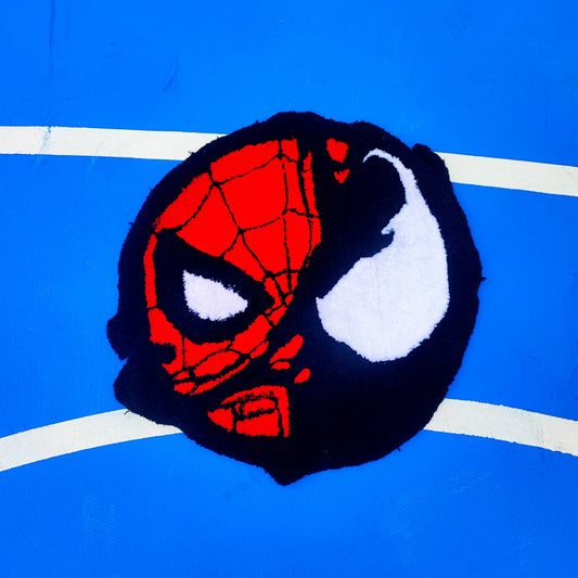 Spiderman and Venom Rug,Marvel Rug,Tufted Rug,Nursery Rug,Area Rug,Movie Decor,Round Rug,Custom Rug,Gift for Her,Colorful Rug,Cool Rugs