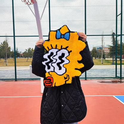 Simpsons Rug,Movie Rug,Tufted Rug,Cool Rugs,Nursery Rug,Unique Rugs,Nursery Decor,Gift for HerAnime Rug,Custom Gift,Custom Rug,Area Rug