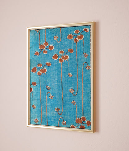 Japanese vintage woodblock print by Watanabe Seitei, Watanabe Seitei Poster, Blue Vintage Woodblock Exhibition Japanese Art, Gift Idea