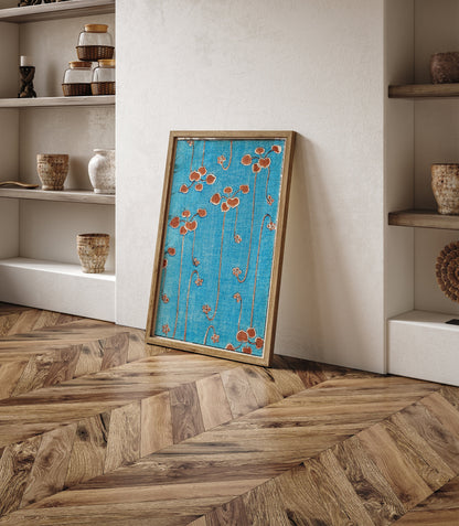 Japanese vintage woodblock print by Watanabe Seitei, Watanabe Seitei Poster, Blue Vintage Woodblock Exhibition Japanese Art, Gift Idea