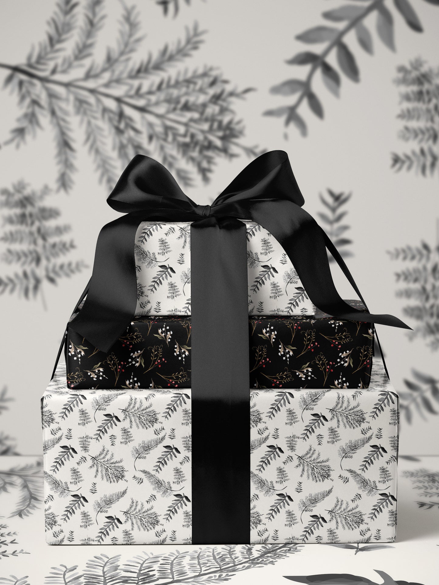 Branch Wrapping Paper Roll Anniversary Gift for Her Classic Wrapping Paper Elegant Gift Wrap Vintage Wrapping Paper Wedding Gift Wrap Paper