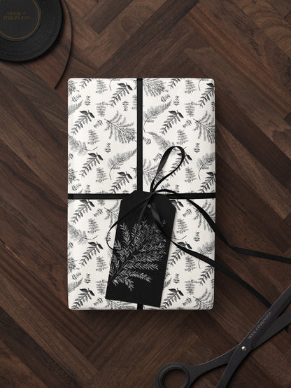 Branch Wrapping Paper Roll Anniversary Gift for Her Classic Wrapping Paper Elegant Gift Wrap Vintage Wrapping Paper Wedding Gift Wrap Paper