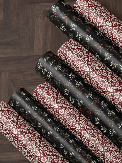 Elegant Gift Wrap Anniversary Gift for Women Classic Wrapping Paper Bridal Shower Gift for Bride to Be Wrapping Paper Roll Christmas Paper