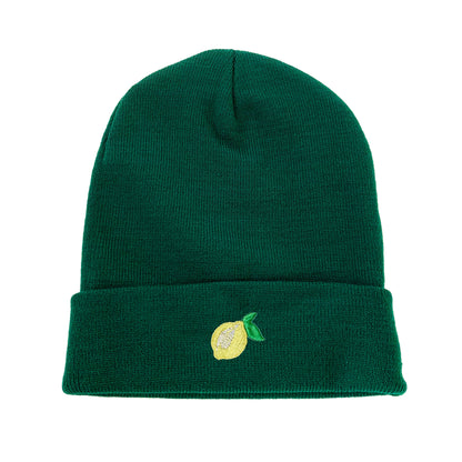 Lemon Embroidered Beanie Winter Beanie