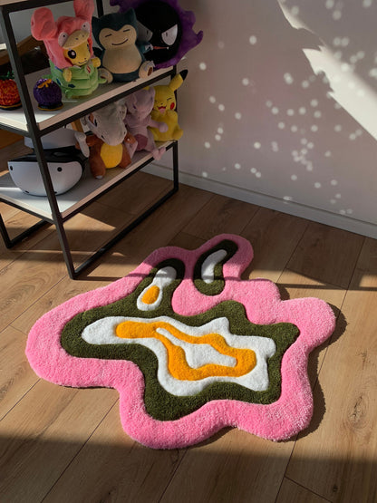 Tufted abstract rug tufting carpet handmade custom