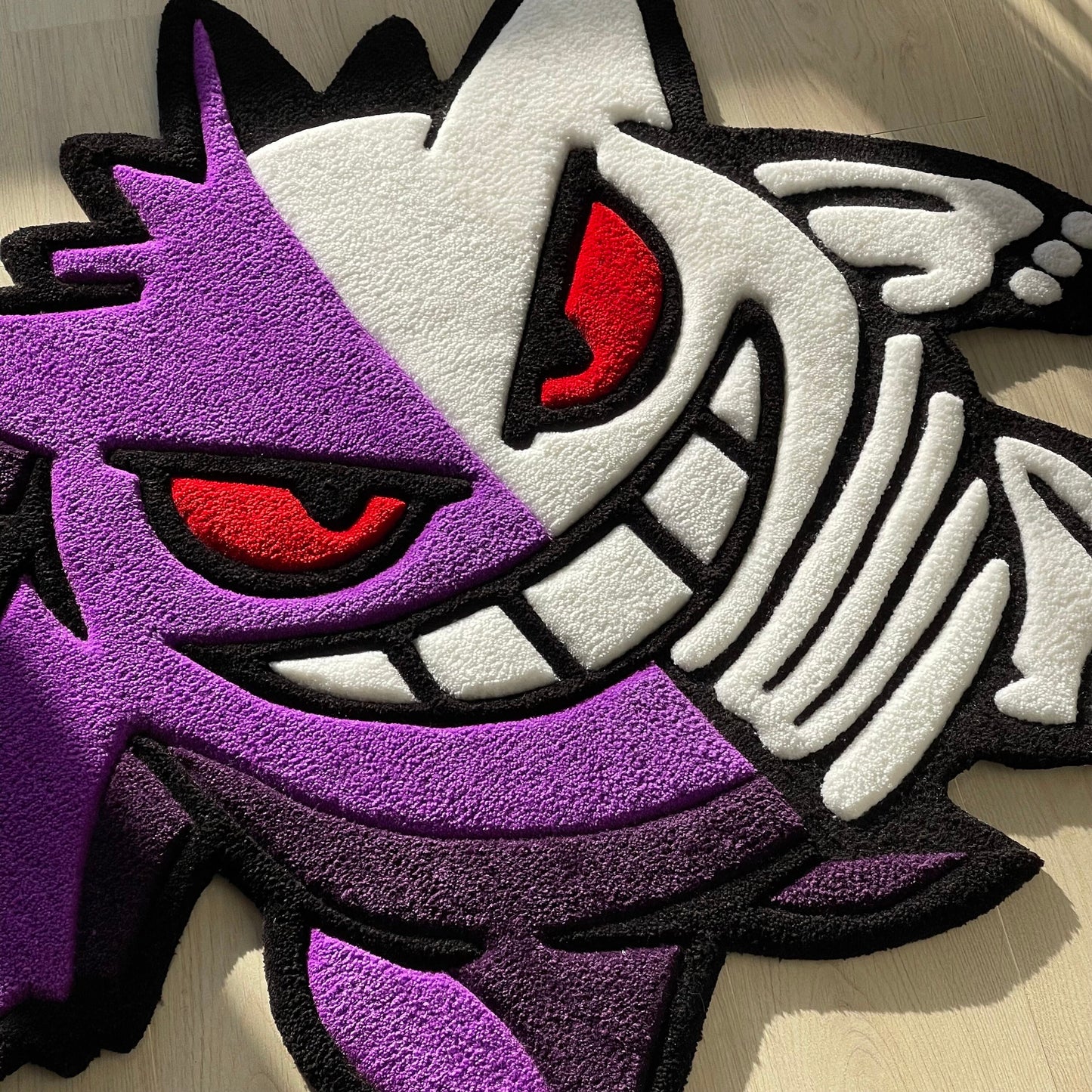 3D Cartoon Rug: Acrylic Tufted Skeleton Decor