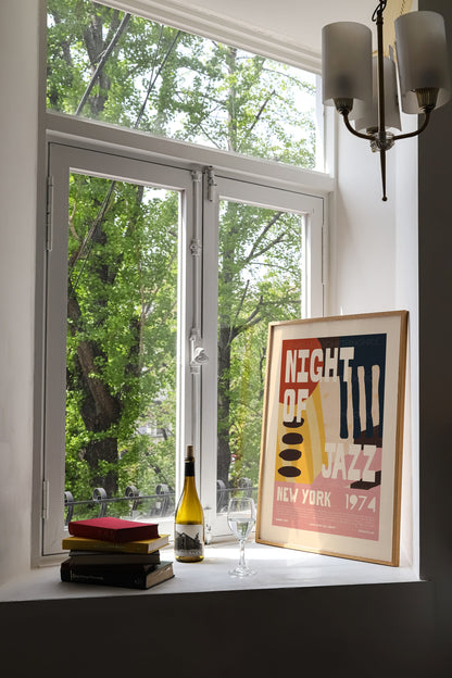 Jazz Poster, Music Print, Music Poster, Kitchen Art, Music Lover, Lyrics Poster, Wall Art, Home Decor, Mid Century Modern