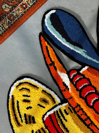 Anime Tufted Rug, Popular Cartoon Characters, Floor Art, Living room rug