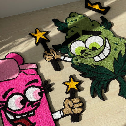 Custom Cartoon Rugs: "Lighter and Cone" Acrylic Tufted Design