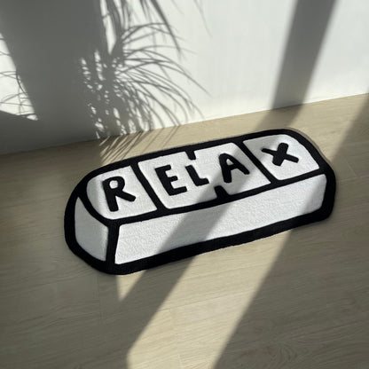 Relax Pill Rug: Handmade Tufted Funny Design Carpet