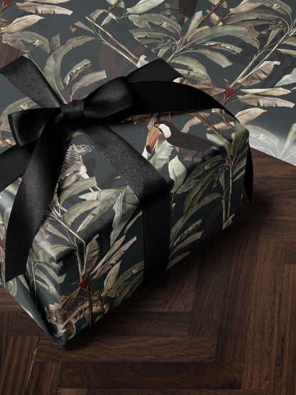Jungle Wrapping Paper Animal Gift Wrap Safari Birthday Party Decoration Animal Birthday Party Summer Party Wrapping Paper Kid Gift Wrap Boy