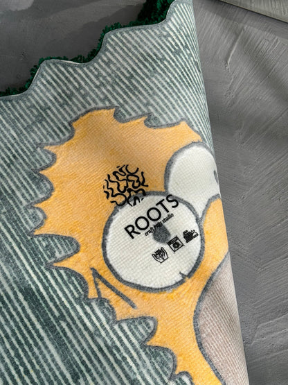 Fluffy Tufted Cartoon Rug, A Fun and Soft Touch for your Living Room or Bedroom, Gift idea, Christmas Gift, Cartoon character rug