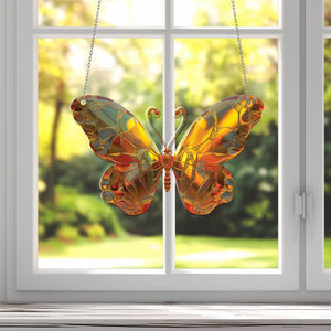2D Acrylic Butterfly window hanging, pendant acrylic art Color butterfly,Home and Garden Decor, Summer decoration,Best Gift For Mother's Day