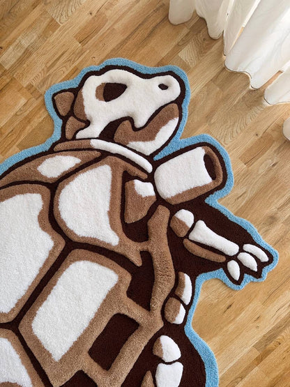 Skeleton tufted rug,3d skull rug, handmade tufted custom rug, living room decor rug, bedroom carpet, area carpet
