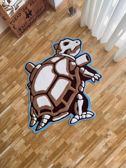 Skeleton tufted rug,3d skull rug, handmade tufted custom rug, living room decor rug, bedroom carpet, area carpet