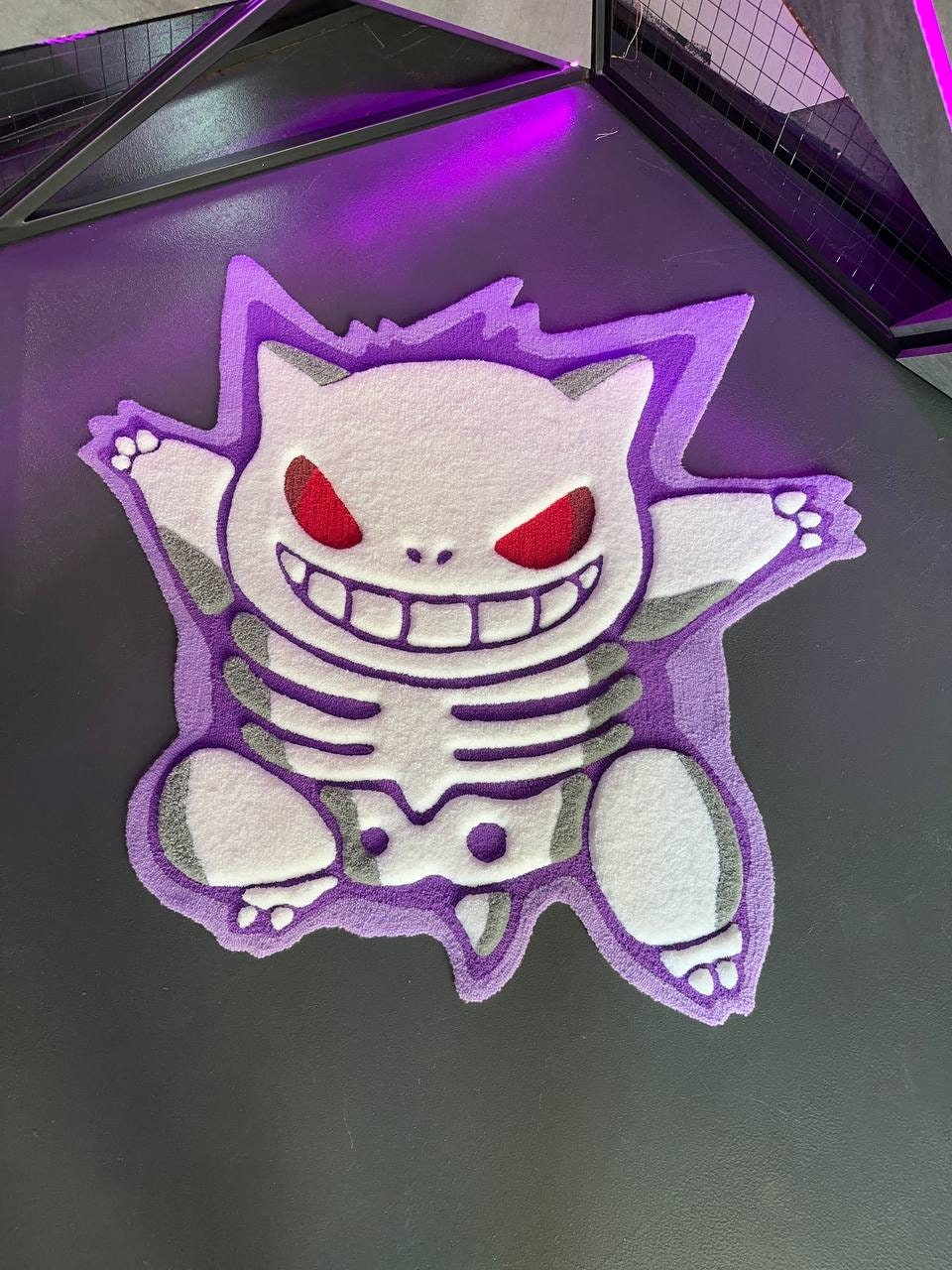 Skeleton tufted rug,3d skull rug, handmade tufted custom rug, living room decor rug, bedroom carpet, area carpet