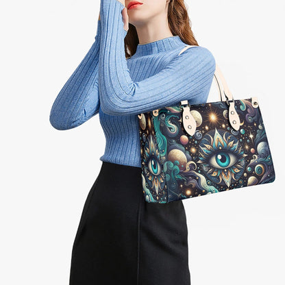 Third Eye Mystical Handbag. Trendy Handbag, Waterproof PU Leather Handbag, Top Handle Vegan Leather, Crossbody, Shoulder bag